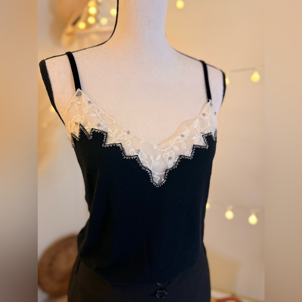 🌾 Banana Republic Lace Embellished Cami Tank